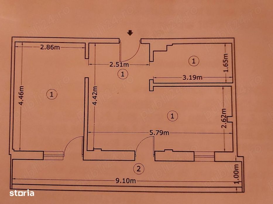 Apartament 2 Camere-Tip-Studio-1-Decembrie
