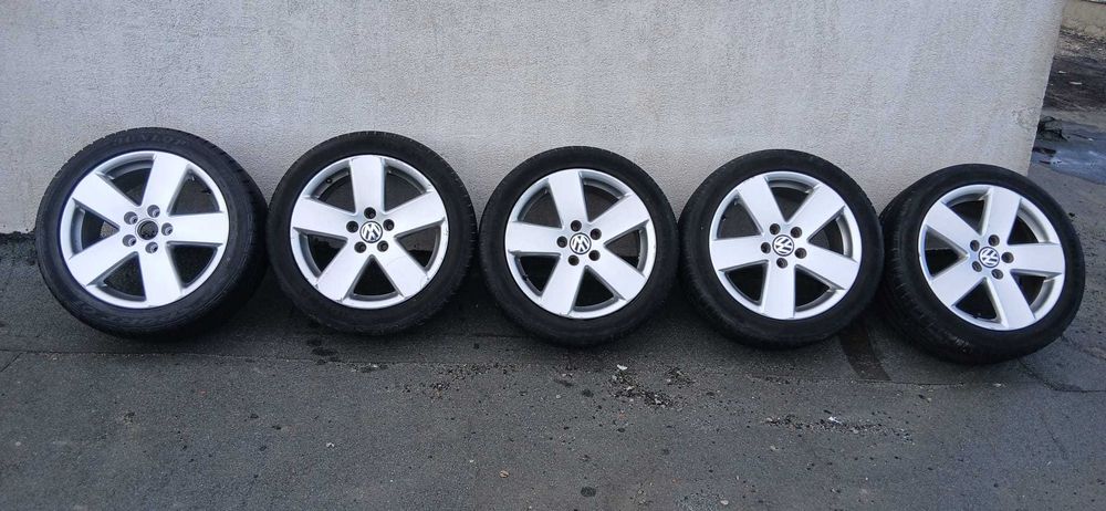 Vand jante cu anvelope, set din 5 bucăți potrivite pentru grupul WAG