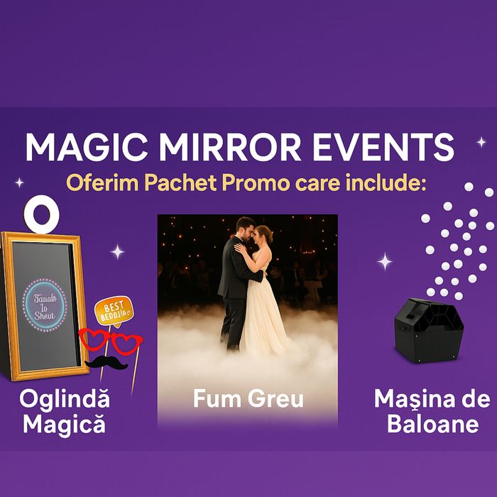 Cabina Foto/ Oglinda Magica ,Fum Greu,Mașină de Baloane cu Fum,Vulcani