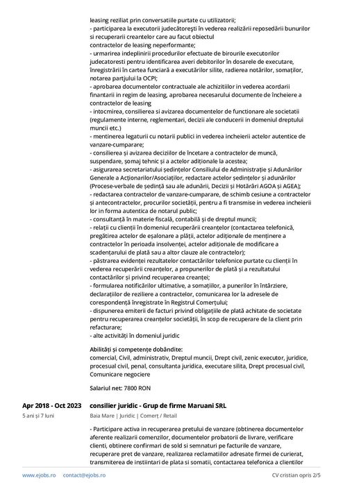 Mentorat in materie juridica