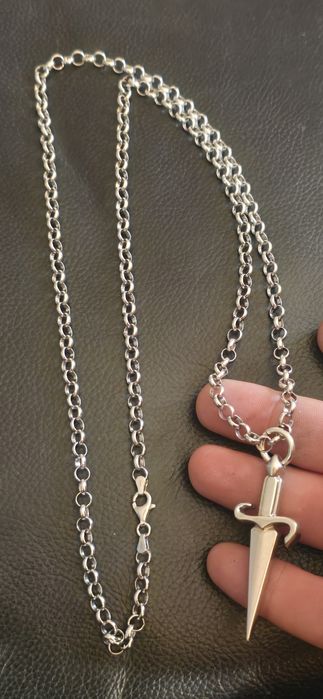 Lant si pandant Cesare Paciotti original din argint