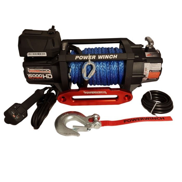Лебедка със синтетика Power Winch за тежък джип PW15000EXTREME HD S