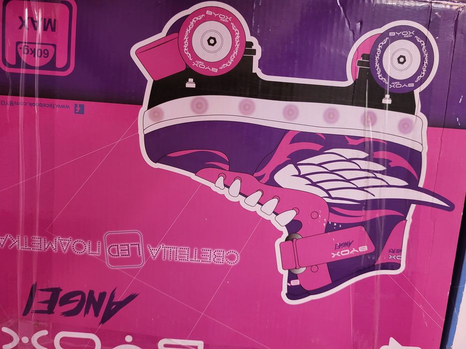 Кънки тип ролери Biox Angel  светещи