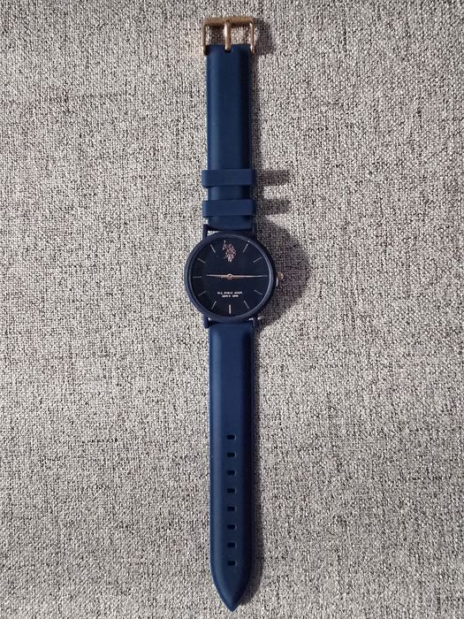 U.S. Polo Assn., Ceas quartz cu o curea din silicon, Bleumarin