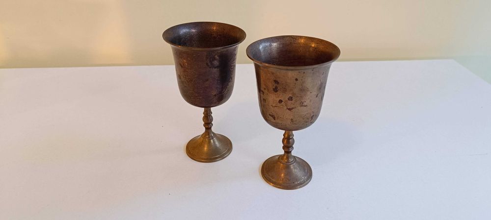Месингови ретро чаши (бокали) - 2 бр