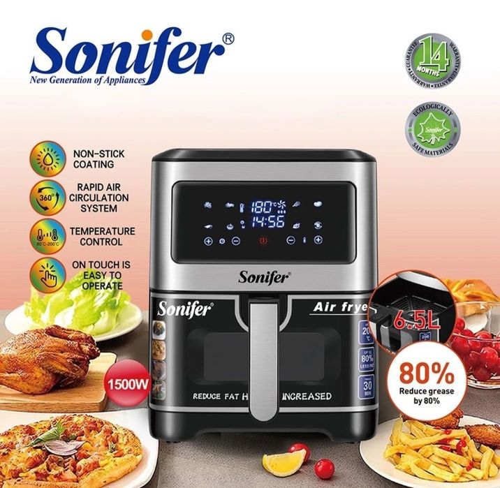 Новый аэрофритюрница Sonifer SF 1028! Аэрогриль! Airfryer! Aerogril