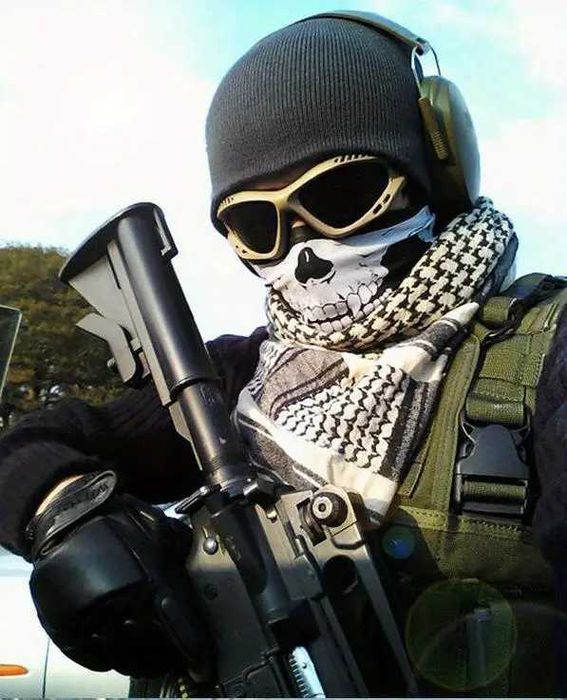 Cagula Multifunctionala - Ghost - Call of Duty - Skull - Motor