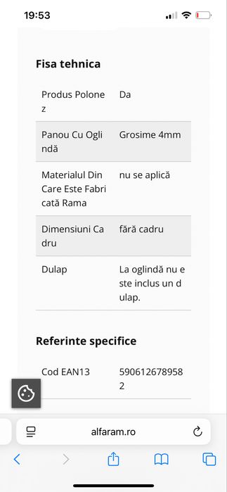 Oglinda in doua parti