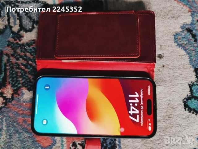 IPhone 15 plus -памет 512 GB, дисплей 6,7 ", батерия - 100 %, като нов