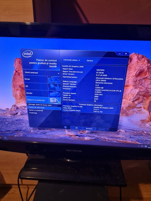 Vând calculator +tv monitor
