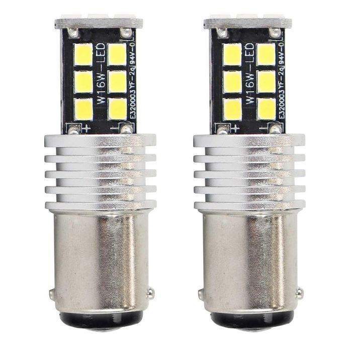 Bec auto LED Canbus BA15D P21W/5W, 12-24V, 7.5W, 15 SMD, Vertex set 2 buc