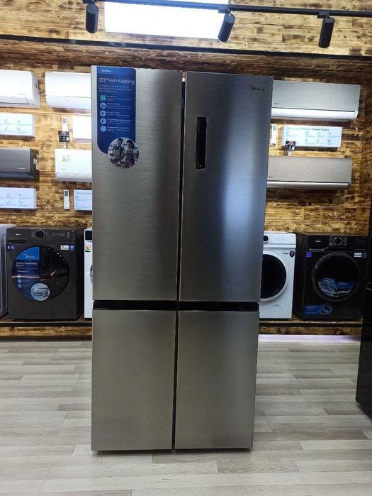 Холодильник Midea  Тёмный металлик