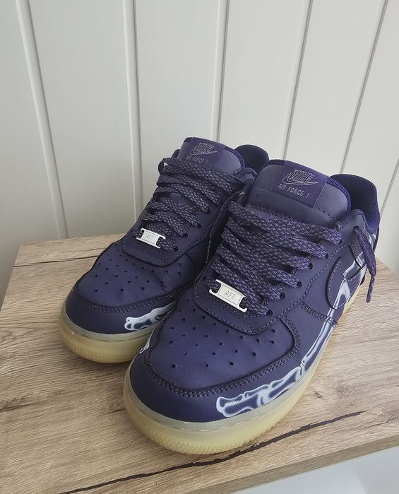 Nike Air Force 1 Low Purple Skeleton Halloween