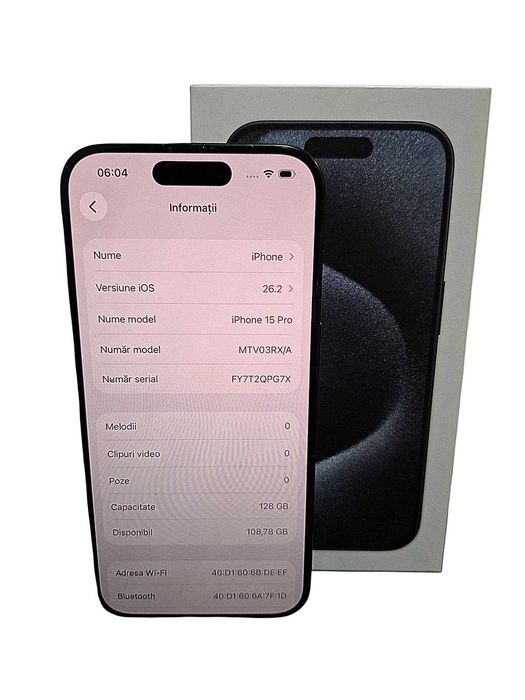 Iphone 15 Pro 128Gb Blue / Amanet Cashbook Braila Viziru