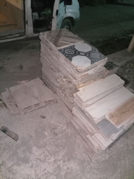 Кафель битый разных размера