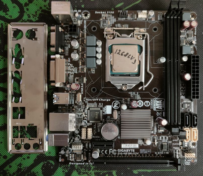 Материнская плата Gigabyte H81M + Xeon E3-1268LV3