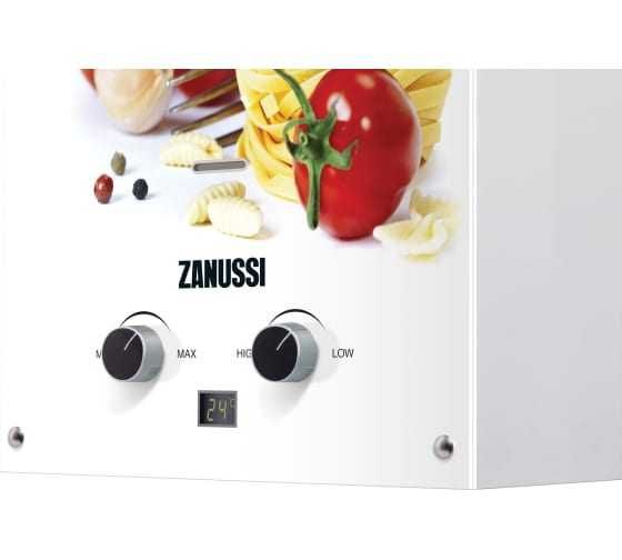 Газовая колонка Zanussi GWH 10 Fonte Glass по цене с первых рук, новая