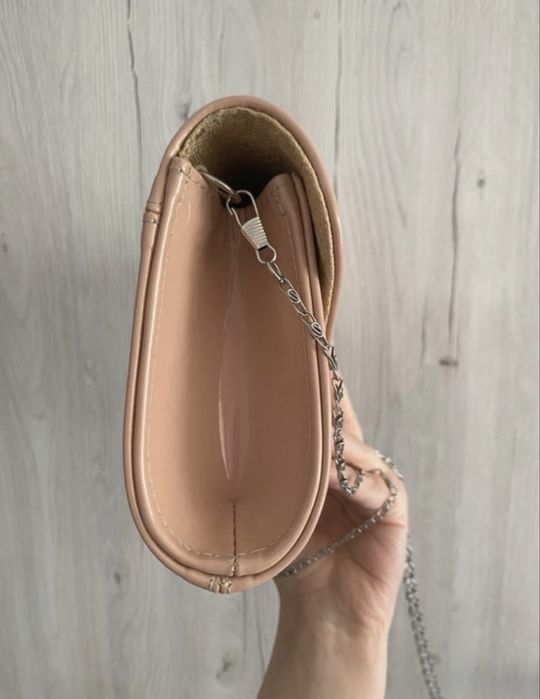 Plic elegant nude piele naturala lacuita