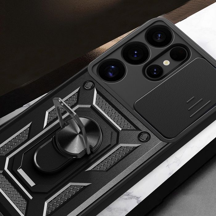 Удароустойчив Кейс RingCase с Капак за Samsung Galaxy S25 Ultra S24