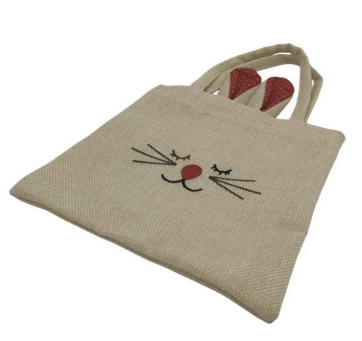 Saculet de panza cu urechi, model iepuras, 15cm Paste