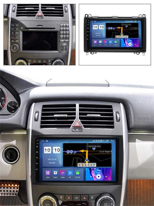 Navigatie Android 14 Mercedes Sprinter Vito B200 1/8 Gb CarPlay CAMERA