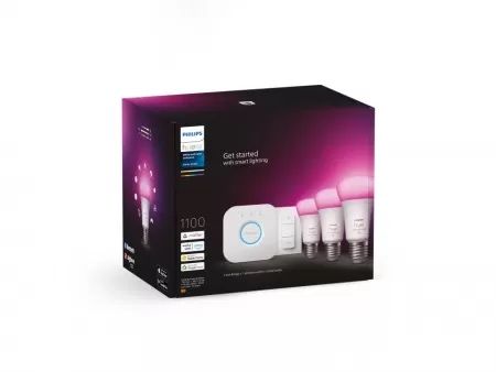 Philips hue + 3 becuri rgb + 2 lampi