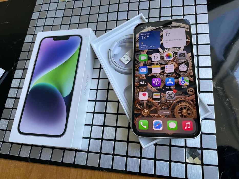 iPhone 14 White 128Gb impecabil