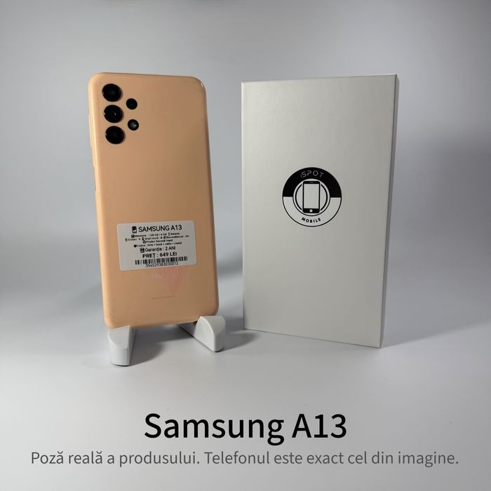 ispotmobile.ro Samsung A13 orange 128 gb / 6 gb ! Garantie 2 ani + cadou