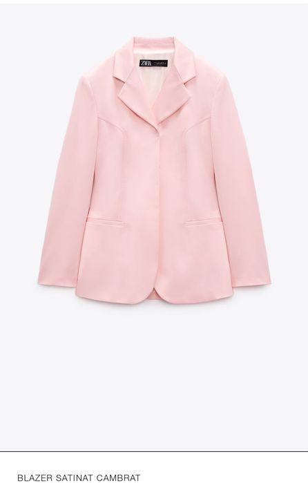 Blazer satinat cambrat Zara