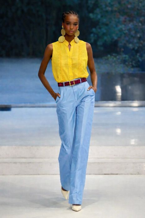 Желтая блузка XS