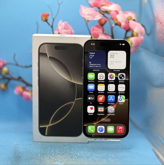 ГАРАНЦИОНЕН!!! Apple iPhone 16 Pro, 256GB, 5G, Natural Titanium