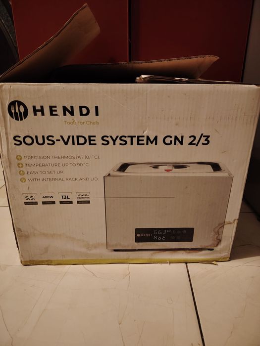 Aparat de gătit în vid Hendi nou nefolosit