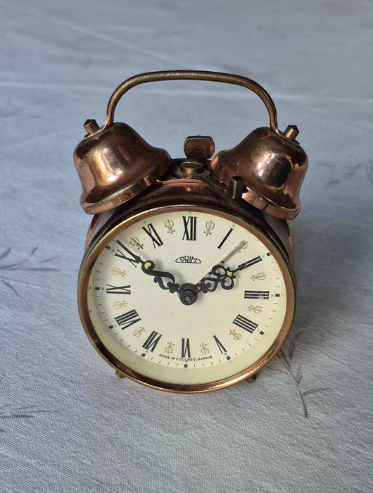 Ceas deșteptător mecanic PRIM vintage - Made in Czechoslovakia, funcțional