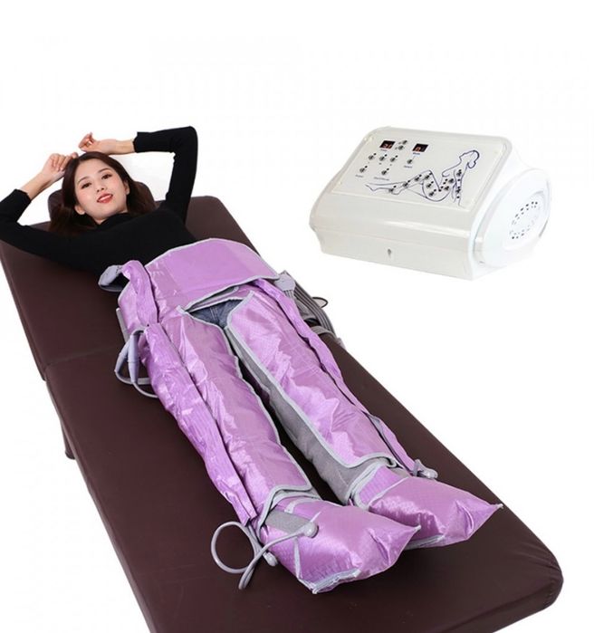 Aparat de presoterapie profesional cu 24 de camere, drenaj limfatic, a
