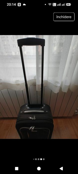 Troler de cabina cu doua roti- Passenger- Eva Trolley Schwarz/Grau