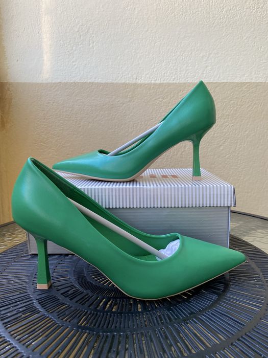 Нови обувки Ralph Lauren Lanette Denim Pump— размер 6,5 B (US), UK 4, EUR 37