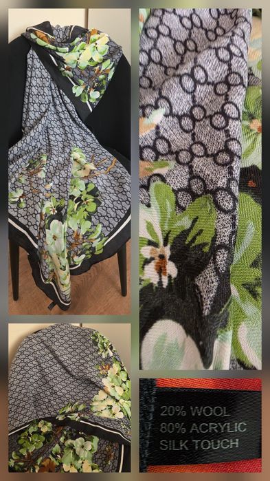 Тёплые платки и палантины, огромные.