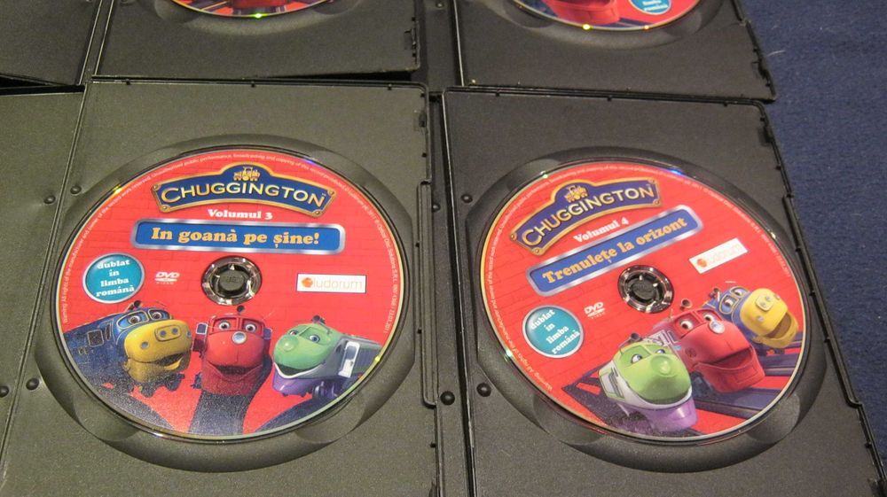 Lot 4 DVD originale /CHUGGINGTON/dublate in Lb.Romana.