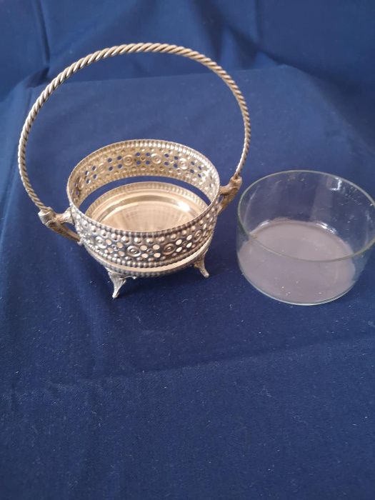 ретро кошничка за бонбони от неръждаем материал