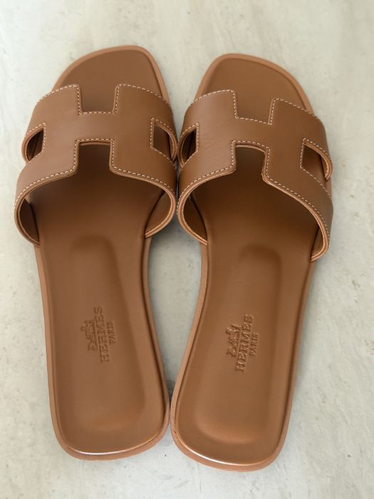 Шлепанцы Hermes оригинал кожа