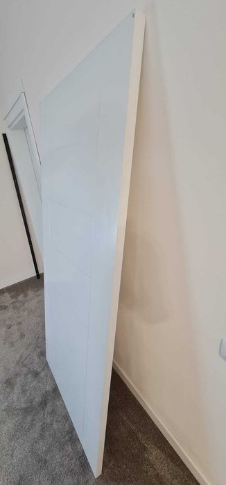 Foaie usa lemn alba sistem glisare usa hambar - barn door