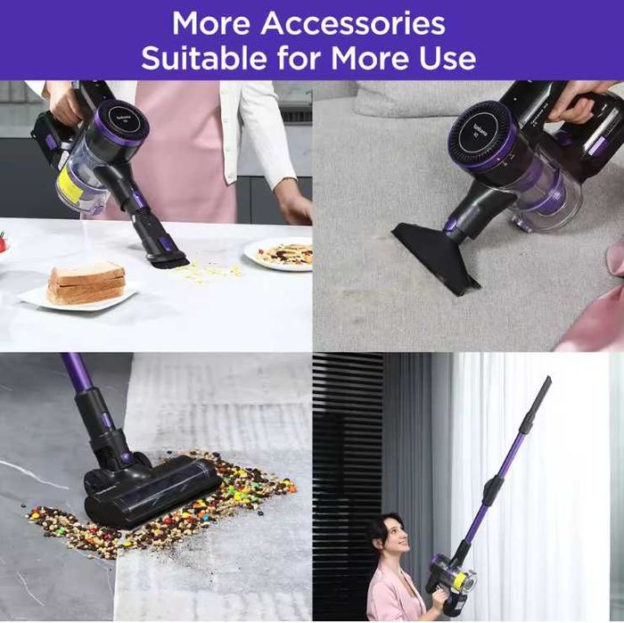 Aspirator Vertical Fără Fir 60000Pa 550W 60min Ultra Ușor NOU