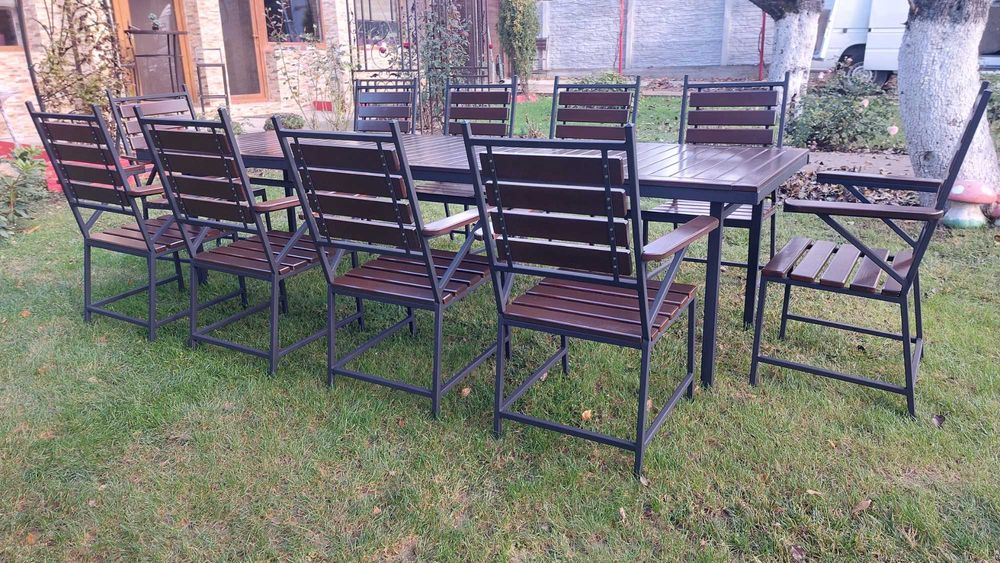 Set masa cu 10 scaune