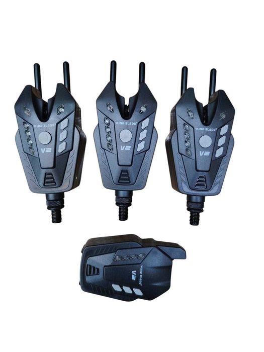 Set 3 Avertizori cu Statie Wind Blade SG--V2 cu snag bar si lumina vaghe