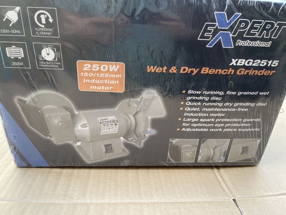 Polizor de banc uscat si umed Expert Professional XBG2515 250w 125/150 SIGILAT