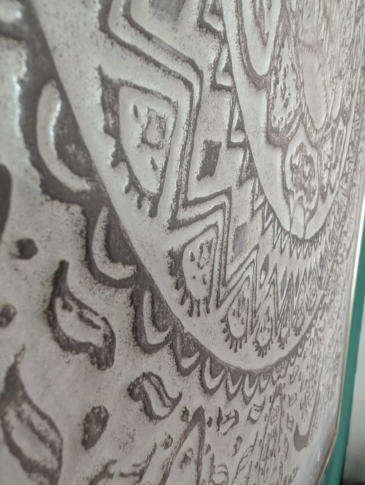 Tablou mare pentru living, decorativ, alb, 100x100 cm, cu rama