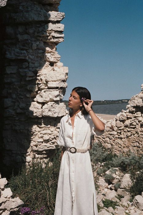 Rochie tip camasa midi - ZARA