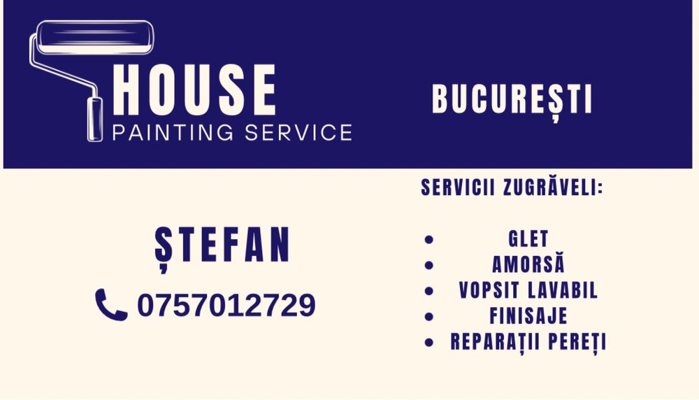 Zugrav / Amenajări interioare – Glet, Amorsă, Lavabilă