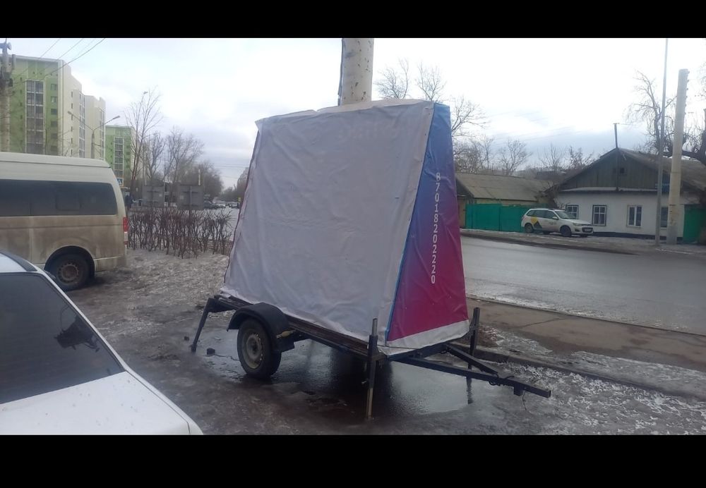 Прицеп платформа реклама перевозка
