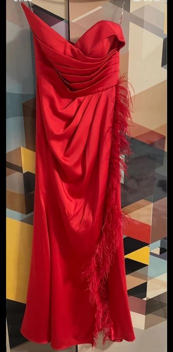 Rochie roșie jeglide couture instanbul